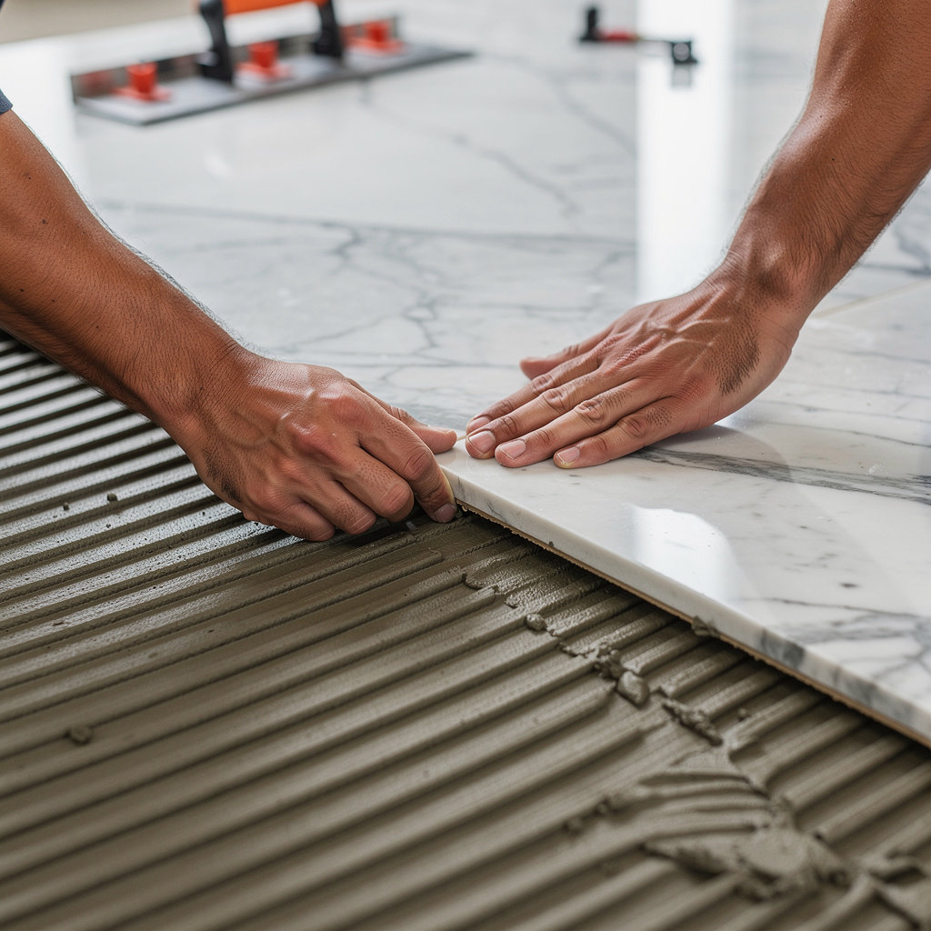 Rome Tile & Marble showroom featuring premium natural stone and tile products for Los Angeles homeowners